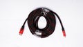 HDMI Display cable on white background Royalty Free Stock Photo