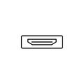 HDMI icon. Element of television icon for mobile concept and web apps. Thin line HDMI icon can be used for web and mobile Royalty Free Stock Photo