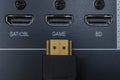 HDMI input Royalty Free Stock Photo