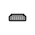 hdmi port vector icon. computer component icon solid style. perfect use for logo, presentation, website, and more. simple modern