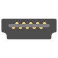 hdmi socket illustration Royalty Free Stock Photo