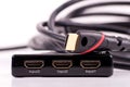 HDMI Splitter Interface Royalty Free Stock Photo