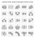 Hdpe pipe icon