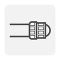 Hdpe pipe icon Royalty Free Stock Photo