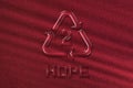 HDPE, Plastic recycling symbol HDPE 2 Royalty Free Stock Photo