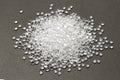 HDPE. Transparent Polyethylene granules.Plastic pellets. Plastic