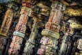 Hdr ancient pillars Royalty Free Stock Photo