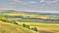 HDR of Dunstable Downs Royalty Free Stock Photo