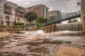HDR Falls Park on The Reedy River Royalty Free Stock Photo
