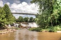 HDR Falls Park on The Reedy River Royalty Free Stock Photo