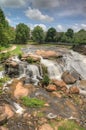 HDR Falls Park on The Reedy River Royalty Free Stock Photo