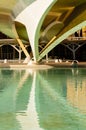 HDR image of a bridge, City of Arts and Sciences, Valencia