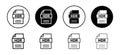 HDR image file extension icon vector set collection for web Royalty Free Stock Photo
