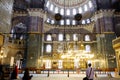 HDR image of the interior of the Yeni Cami (New Mosque), Istanbul Royalty Free Stock Photo