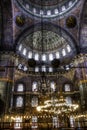 HDR image of the interior of the Yeni Cami (New Mosque), Istanbul Royalty Free Stock Photo