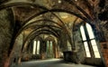 HDR image from ruins of the abbey of beauport in f Royalty Free Stock Photo