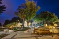 HDR image of the Upper Barrakka Gardens at night, Valetta