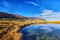 HDR Landscape. County Line Pond, Ruby Lake National Wildlife Refuge outside of Elko, Nevada Royalty Free Stock Photo