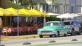 HDR Miami classic car on Ocean Drive Miami Beach SoBe