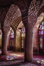 HDR of Nasir al-Mulk Mosque in Shiraz, Iran Royalty Free Stock Photo