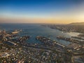 HDR Panarama of Port city. Novorossiysk, Russia