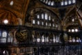 HDR photo of the Hagia Sophia (Ayasofya) interior Royalty Free Stock Photo