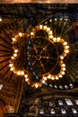 HDR photo of the Hagia Sophia (Ayasofya) interior Royalty Free Stock Photo