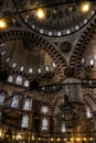 HDR photo of the interior of the Sehzade Mosque in Istanbul Royalty Free Stock Photo