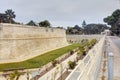 HDR photo of Mdina city historic walls. Mdina is the former historic capital of the Malta island