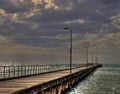 HDR of Rosebud Pier Royalty Free Stock Photo