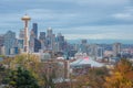 HDR Seattle Cityscape in Autumn