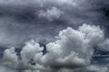 HDR stylized multilayered storm clouds