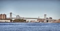 Williamsburg Bridge, NYC. Royalty Free Stock Photo