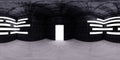 HDRI map room, spherical environment panorama background, light source rendering 3d equirectangular rendering Royalty Free Stock Photo