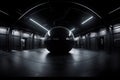 Hdri map, spherical environment panorama background, 360 degree high contrast interior light source rendering with black walls, 8k