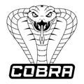 Head of Aggressive King Cobra line art