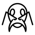 Head ant icon, outline style Royalty Free Stock Photo