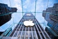 Head Apple store on Fifth Avenue in New York Royalty Free Stock Photo