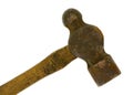 The head of a ball-peen hammer Royalty Free Stock Photo