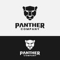 Head of Black Jaguar Panther Logo Design Template