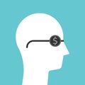 Head blinded by money