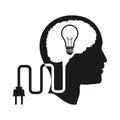 head brain idea bulb plug engine