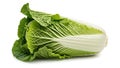A head of cabbage on a white background (ai generated) Royalty Free Stock Photo