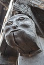 Head Carving on Tudor Building Stratforn-upon-Avon Royalty Free Stock Photo