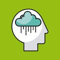 Head cloud illustration