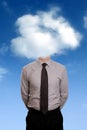 Head in the clouds Royalty Free Stock Photo