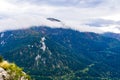 Head in the clouds in Pyrenees mountains