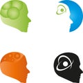 Head Collection, Brain Logo, Psychology Logo, Medicine Logo, People, Faces Logo, Logos Collection