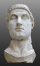 Head of the Colossus of Constantine the Great or Constantine I, Roman emperor Royalty Free Stock Photo