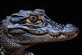 Head of a crocodile Paleosuchus palpebrosus Dwarf Caiman